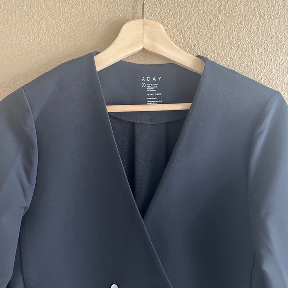 A Day Double take double breasted blazer in black - Picture 7 of 10